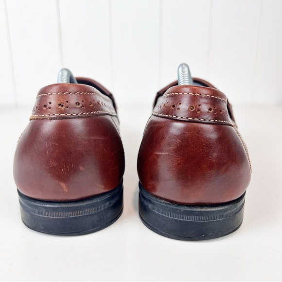 GH Bass Michael Kiltie Tassel WEEJUNS Loafer Mens 11.5 D Brown Preppy Business - Picture 4 of 13